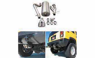 2003 Hummer H2 SUV Exhaust System by CORSA - (Touring twin tips) 14215