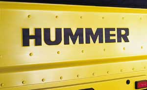 2000 Hummer H1 Tailgate decal