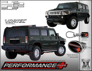 2007 Hummer H2 SUV Custom Decal Kit - Performance Plus 060206K