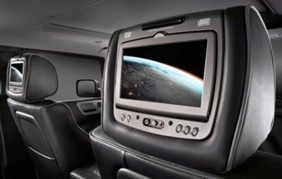 2009 Hummer H3 Rear Seat Entertainment - Ebony
