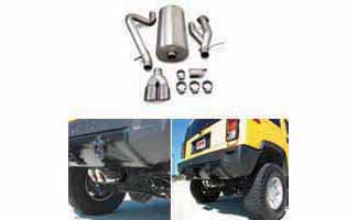 2005 Hummer H2 SUV Exhaust System by CORSA (Twin Tips) 14216
